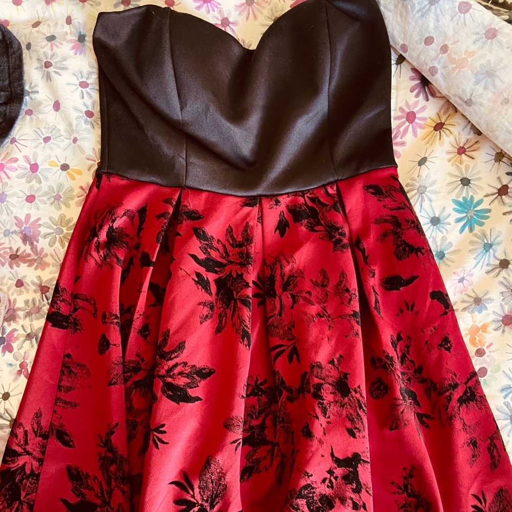 Red & Black Dress